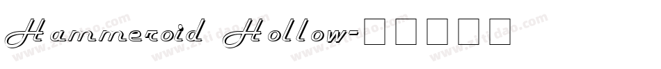 Hammeroid Hollow字体转换